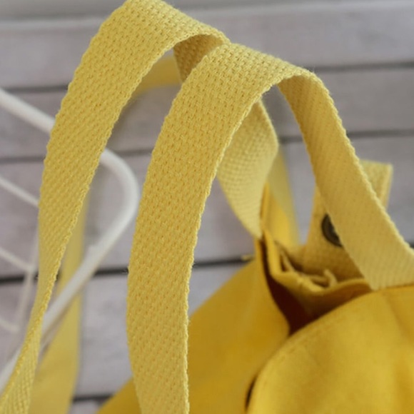 Yellow Convas handbag - Picture 3 of 5